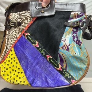 Versace Vibrant Patchwork Shoulder Bag